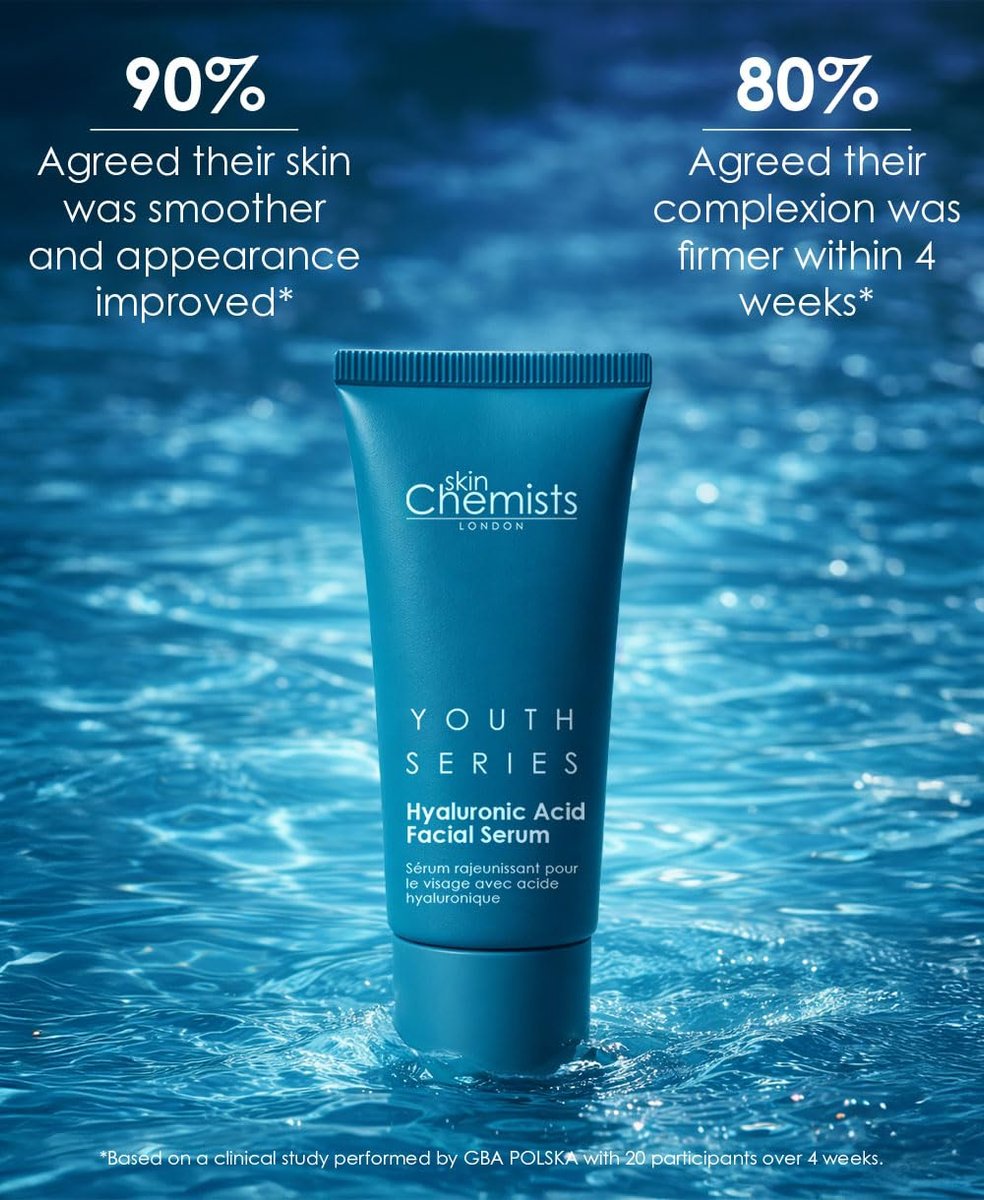 Skin Chemists Hyaluronic Acid Facial Serum 1.5% with Aloe Vera & Vitamin E – Anti-Aging Moisturizing Serum for Fine Lines & Wrinkles, 1.01 oz - görsel 3