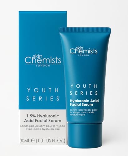 Skin Chemists Hyaluronic Acid Facial Serum 1.5% with Aloe Vera & Vitamin E – Anti-Aging Moisturizing Serum for Fine Lines & Wrinkles, 1.01 oz - görsel 6
