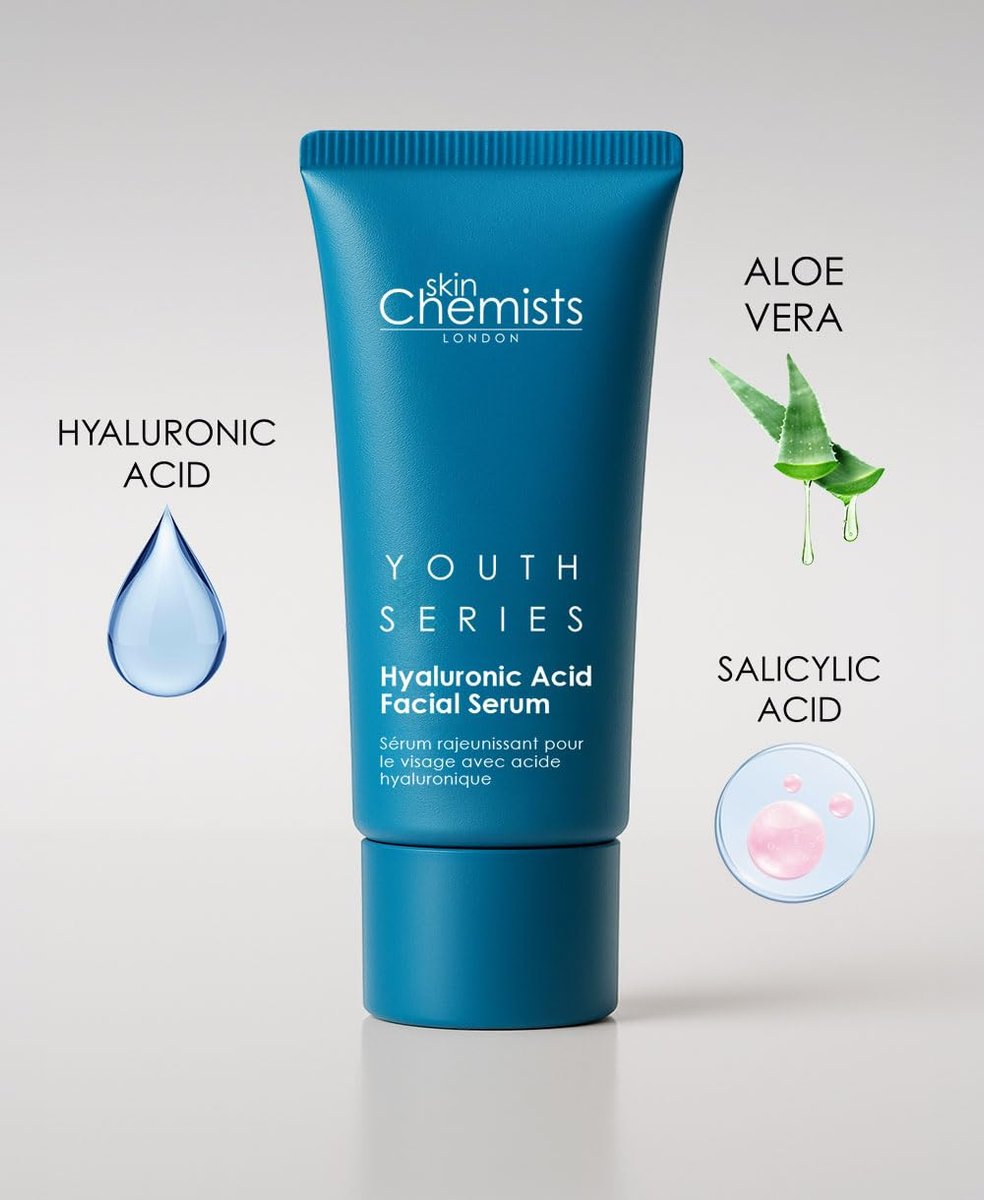 Skin Chemists Hyaluronic Acid Facial Serum 1.5% with Aloe Vera & Vitamin E – Anti-Aging Moisturizing Serum for Fine Lines & Wrinkles, 1.01 oz - görsel 15
