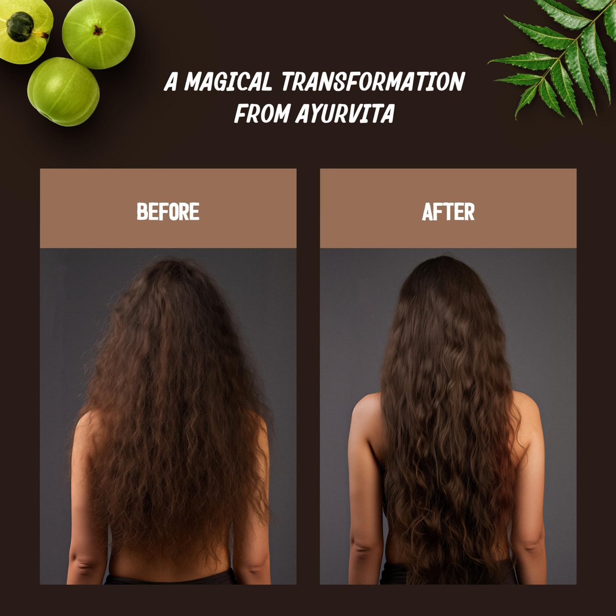 AyurVita Restorative Hair Oil - Amla & Neem for Strengthening, Dryness & Dandruff - Promotes Hair Growth - Men & Women - 2 fl oz - görsel 7
