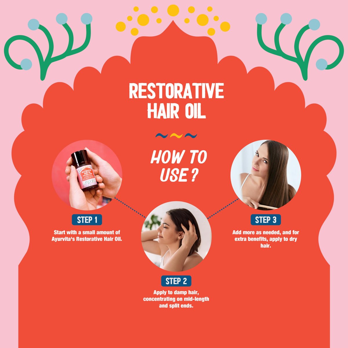 AyurVita Restorative Hair Oil - Amla & Neem for Strengthening, Dryness & Dandruff - Promotes Hair Growth - Men & Women - 2 fl oz - görsel 15