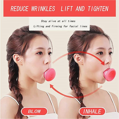 SURORAIN Face Exerciser - Facial Yoga for Skin Tighten & Firm, Jaw Exerciser, Double Chin Breathing Exercise Device for Women and Men