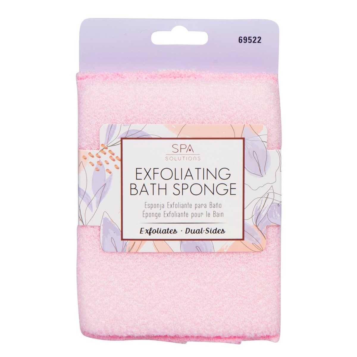 Cala Spa Solution Exfoliating & Cleansing Bath - Pink Synthetic Mesh Sponge - görsel 1