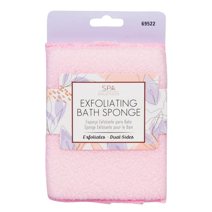 Cala Spa Solution Exfoliating & Cleansing Bath - Pink Synthetic Mesh Sponge