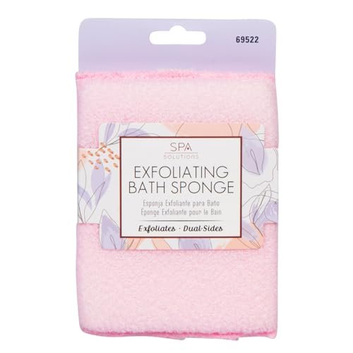 Cala Spa Solution Exfoliating & Cleansing Bath - Pink Synthetic Mesh Sponge - görsel 2