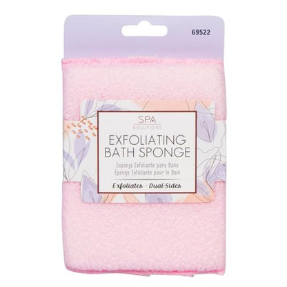Cala Spa Solution Exfoliating & Cleansing Bath - Pink Synthetic Mesh Sponge