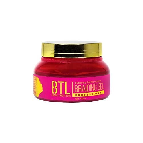 BTL Professional Braiding Gel Extreme Performance Level 5 - 16 Fl Oz (Pack of 1) Clear Avelisse