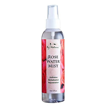By Natures Rose Water Mist - Hydrating Facial & Body Spray for All Skin Types