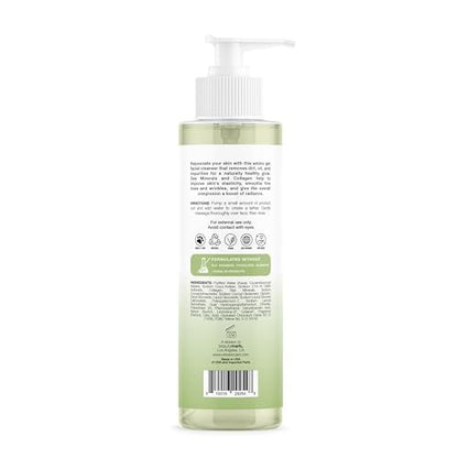Amino Gel Facial Cleanser with Sea Minerals & Collagen – Radiance, Oil Control, and Elasticity – Vegan, Paraben-Free, 8 fl oz Avelisse