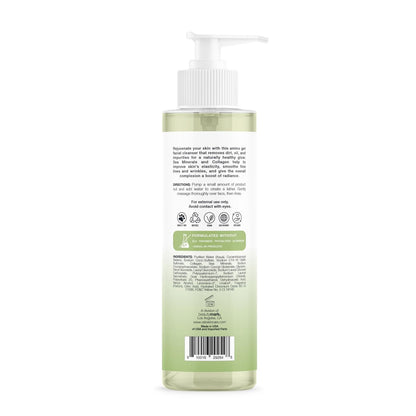 Amino Gel Facial Cleanser with Sea Minerals & Collagen – Radiance, Oil Control, and Elasticity – Vegan, Paraben-Free, 8 fl oz Avelisse