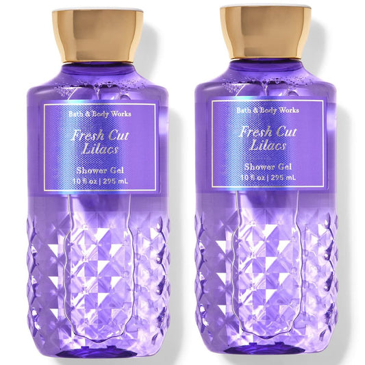 Bath & Body Works Fresh Cut Lilacs Shower Gel Bundle - 10 fl oz (Set of 2) Avelisse