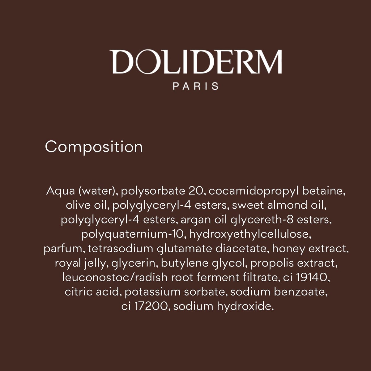 Doliderm Paris Rituel de Miel Honey Shower Oil - 33.8 Fl Oz Moisturizing Body Wash Avelisse