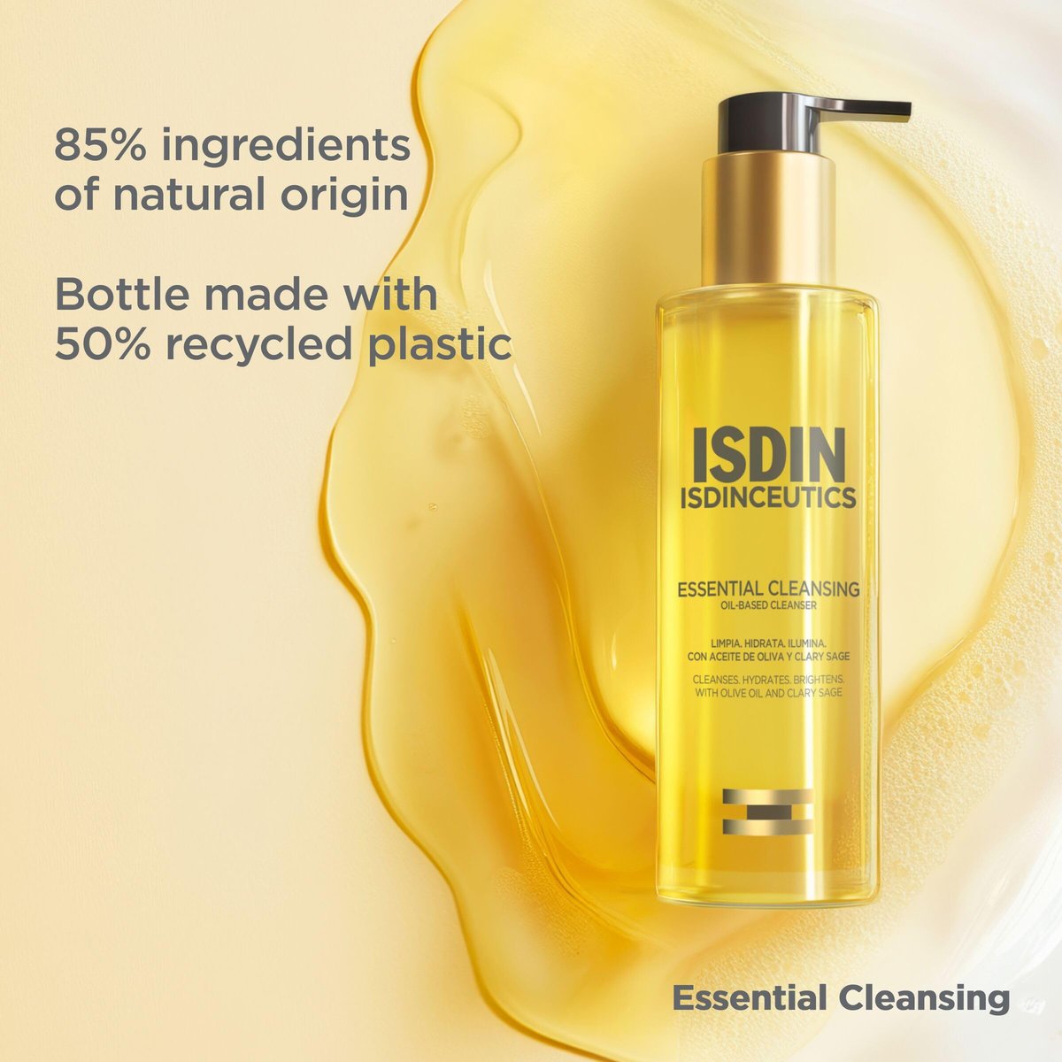 ISDIN Isdinceutics Essential Cleansing Oil - Facial Cleanser for Radiant Skin, 6.76 Fl Oz Avelisse