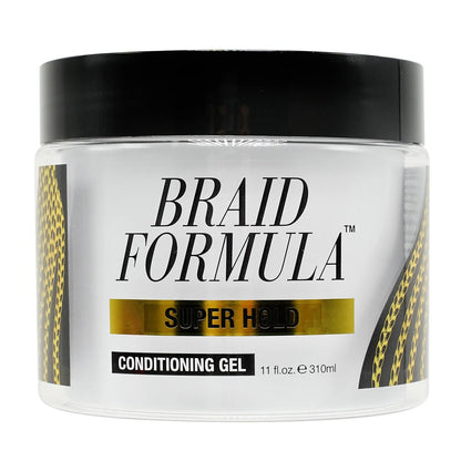 EBIN NEW YORK Braid Formula Conditioning Gel, Super Hold, 11 Oz - No Residue, No Flaking, Strong Hold, High Shine, Smoothing with Clean, No Build-up Avelisse