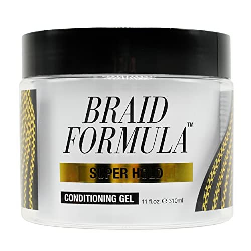 EBIN NEW YORK Braid Formula Conditioning Gel, Super Hold, 11 Oz - No Residue, No Flaking, Strong Hold, High Shine, Smoothing with Clean, No Build-up Avelisse