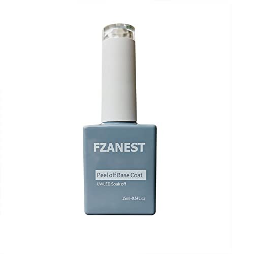 FZANEST Peel Off Base Coat for Gel Nail Polish - 15ml UV LED Light Peelable Base Nail Polish, Non-Toxic, Vegan, Cruelty-Free - görsel 2