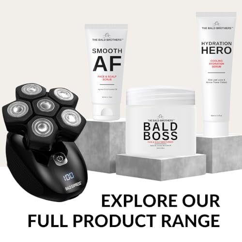 The Bald Brothers Daily Scalp Moisturizer for Men – Fragrance Free, Matte Finish, Vegan Face & Scalp Care - görsel 12