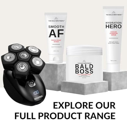 The Bald Brothers Daily Scalp Moisturizer for Men – Fragrance Free, Matte Finish, Vegan Face & Scalp Care