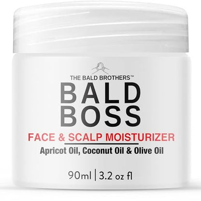 The Bald Brothers Daily Scalp Moisturizer for Men – Fragrance Free, Matte Finish, Vegan Face & Scalp Care