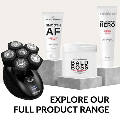 The Bald Brothers Daily Scalp Moisturizer for Men – Fragrance Free, Matte Finish, Vegan Face & Scalp Care