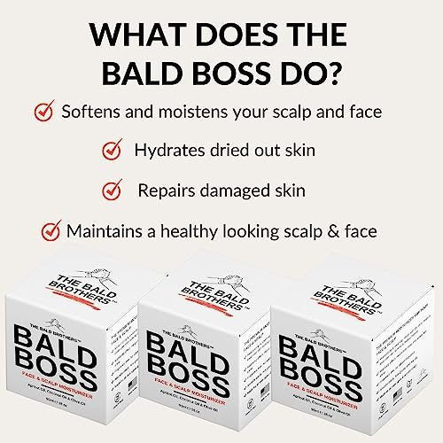 The Bald Brothers Daily Scalp Moisturizer for Men – Fragrance Free, Matte Finish, Vegan Face & Scalp Care - görsel 10