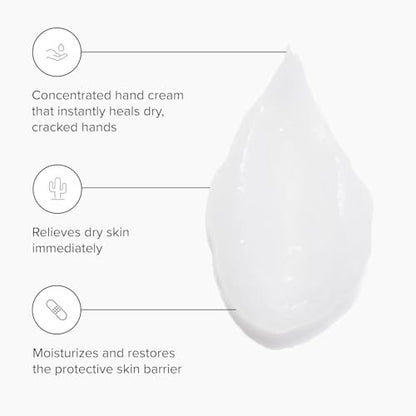 DRMTLGY Hand Cream for Dry Cracked Hands - Fragrance Free Moisturizing Hand Repair Cream for Women and Men (2 oz) Avelisse