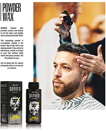 BARBER MARMARA Hair Powder Men 20gr - Matt Effect Styling Powder for Women & Men - görsel 4