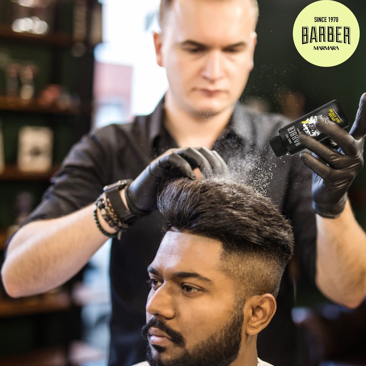 BARBER MARMARA Hair Powder Men 20gr - Matt Effect Styling Powder for Women & Men - görsel 5
