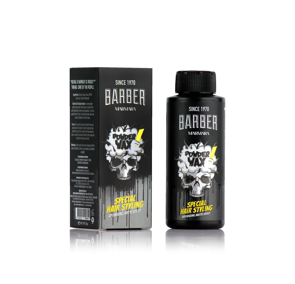 BARBER MARMARA Hair Powder Men 20gr - Matt Effect Styling Powder for Women & Men - görsel 1