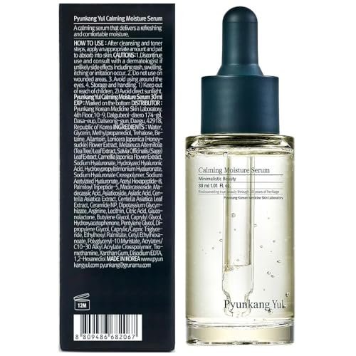 Pyunkang Yul Calming Moisture Serum – Daily Hydration & Soothing Care with Centella Asiatica, Tea Tree, 5 Hyaluronic Acids & Ceramide Avelisse