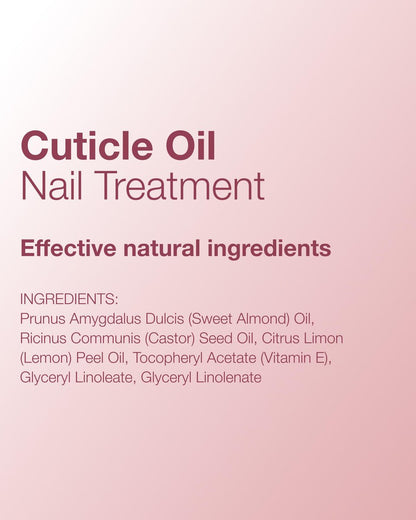 Mineral Fusion Cuticle Oil Nail Treatment – Natural Moisturizer with Vitamin E & Sweet Almond Oil – Softens & Protects Cuticles – Vegan, 99% Naturally Derived – 0.33 oz