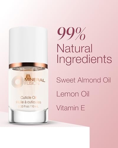 Mineral Fusion Cuticle Oil Nail Treatment – Natural Moisturizer with Vitamin E & Sweet Almond Oil – Softens & Protects Cuticles – Vegan, 99% Naturally Derived – 0.33 oz - görsel 8
