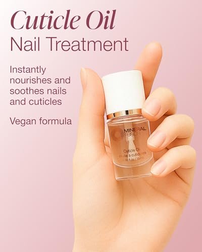 Mineral Fusion Cuticle Oil Nail Treatment – Natural Moisturizer with Vitamin E & Sweet Almond Oil – Softens & Protects Cuticles – Vegan, 99% Naturally Derived – 0.33 oz - görsel 4