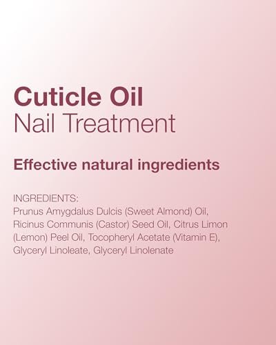 Mineral Fusion Cuticle Oil Nail Treatment – Natural Moisturizer with Vitamin E & Sweet Almond Oil – Softens & Protects Cuticles – Vegan, 99% Naturally Derived – 0.33 oz
