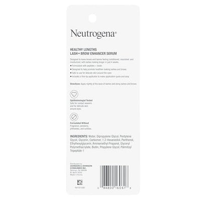 Neutrogena Healthy Lash + Brow Enhancer Serum with Biotin & Peptides for Fuller Lashes and Brows, 0.08 oz Avelisse