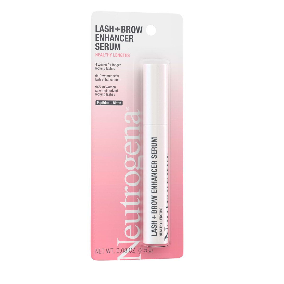 Neutrogena Healthy Lash + Brow Enhancer Serum with Biotin & Peptides for Fuller Lashes and Brows, 0.08 oz Avelisse
