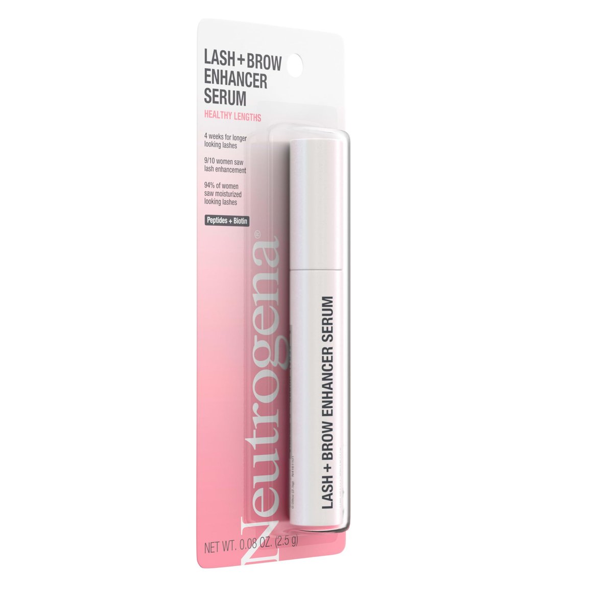 Neutrogena Healthy Lash + Brow Enhancer Serum with Biotin & Peptides for Fuller Lashes and Brows, 0.08 oz Avelisse