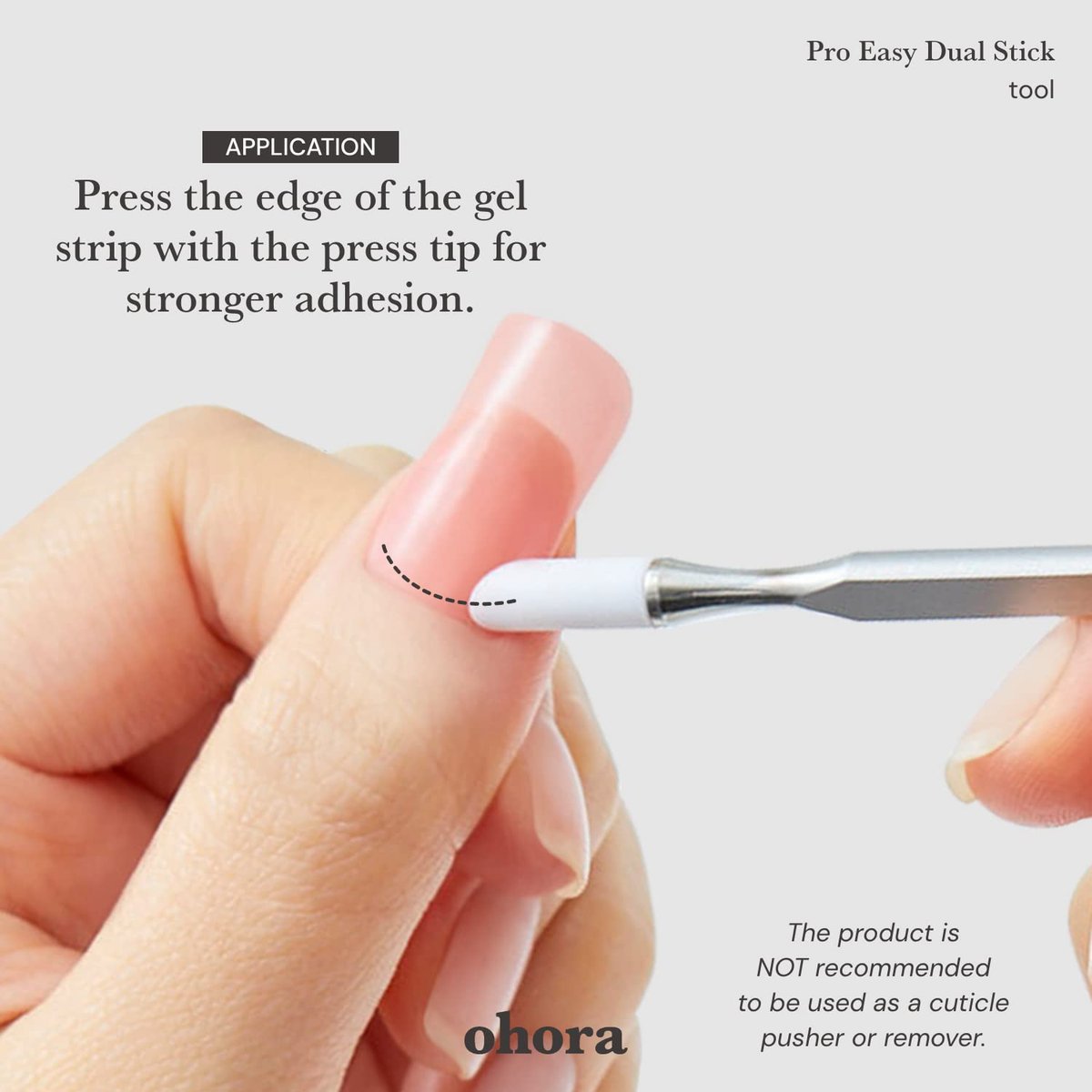 Ohora Care Pro Easy Dual Stick – Stainless Steel Professional Nail Art Tool for Salon & Home Use Avelisse