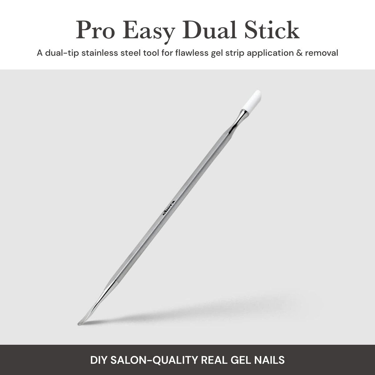 Ohora Care Pro Easy Dual Stick – Stainless Steel Professional Nail Art Tool for Salon & Home Use Avelisse
