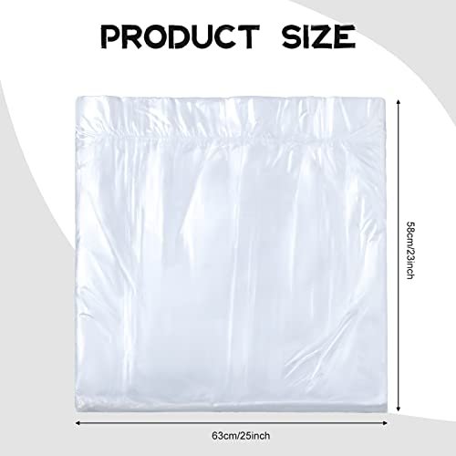 100 Pcs Disposable Foot Tub Liners - Large Plastic Pedicure Spa Bags for Home, Hotel & Salon Use (25 x 23 Inches) - görsel 3