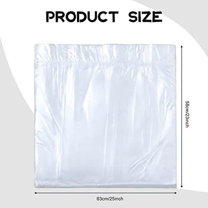 100 Pcs Disposable Foot Tub Liners - Large Plastic Pedicure Spa Bags for Home, Hotel & Salon Use (25 x 23 Inches)