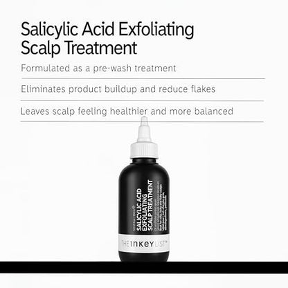 The INKEY List Salicylic Acid Exfoliating Scalp Treatment - 5 Fl Oz | Hydrating & Moisturizing Scalp Scrub for All Hair Types