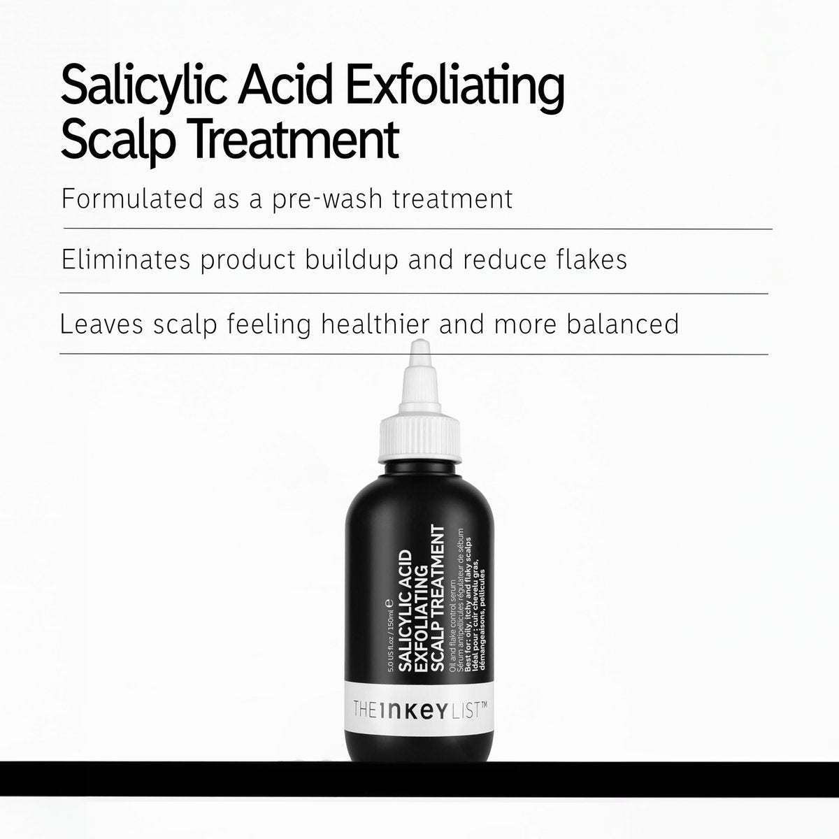 The INKEY List Salicylic Acid Exfoliating Scalp Treatment - 5 Fl Oz | Hydrating & Moisturizing Scalp Scrub for All Hair Types - görsel 3