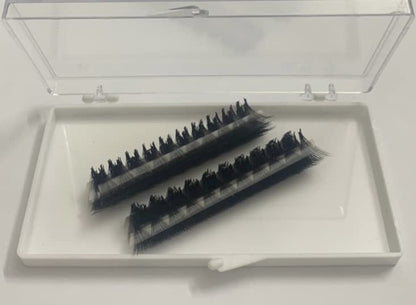 20D Premade Fan Lashes by Lash by Holly – Handmade Silk Eyelash Extensions, D Curl, 0.05 Thickness, 10-17mm Length (500 Fans/Tray) – D13mm20D