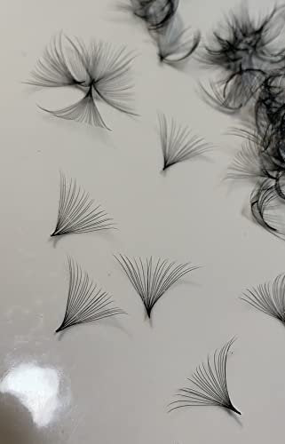 20D Premade Fan Lashes by Lash by Holly – Handmade Silk Eyelash Extensions, D Curl, 0.05 Thickness, 10-17mm Length (500 Fans/Tray) – D13mm20D - görsel 1