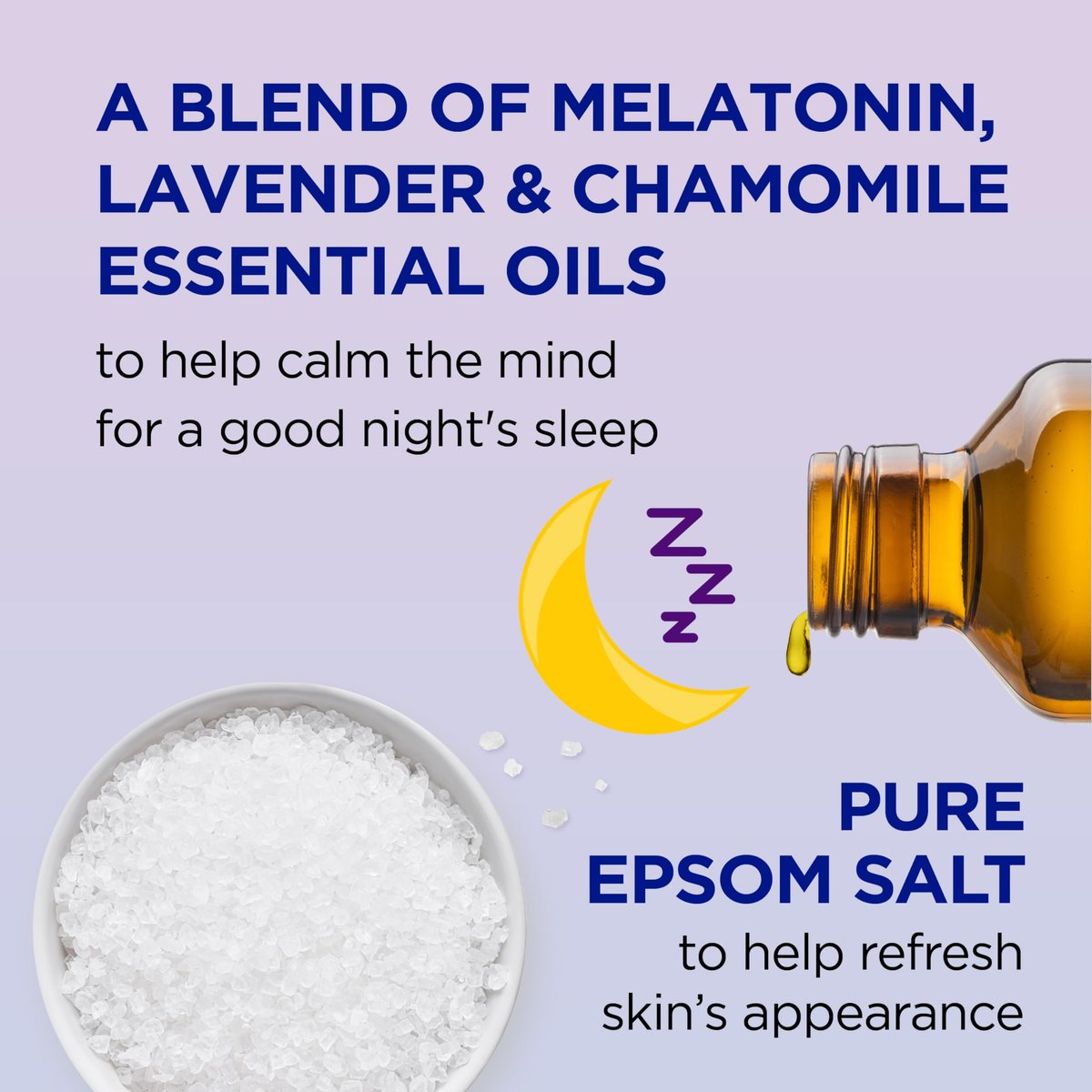 Dr Teal's Foaming Bath with Pure Epsom Salt, Melatonin Sleep Soak with Essential Oil Blend, 34 fl oz (Pack of 4) Avelisse
