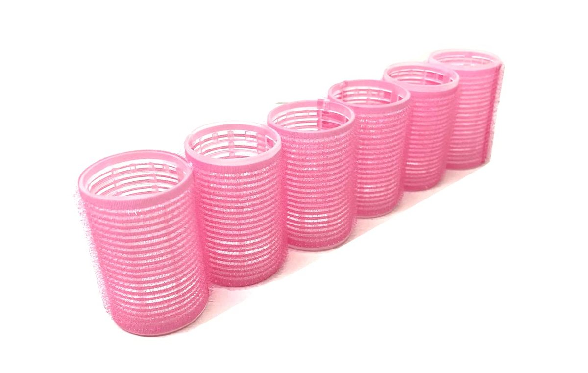 1-1/2" Self Grip Hair Rollers - 6 Count Assorted Colors | THE UM24 - görsel 1