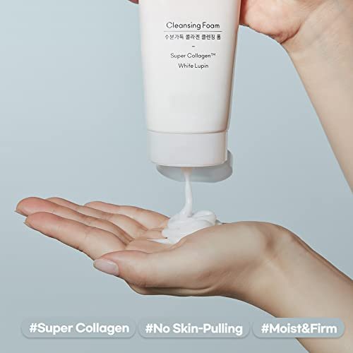 ETUDE Moistfull Collagen Cleansing Foam – Hydrating Face Wash with Super Collagen Water & Lupinus Albus Protein, Gentle Foam Cleanser for Glowing Skin, 5.29 oz Avelisse