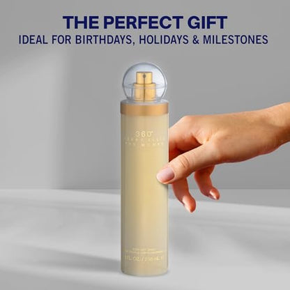 Perry Ellis 360° Body Spray for Women - Fruity Floral Body Mist, Long Lasting Fragrance, 8 fl oz