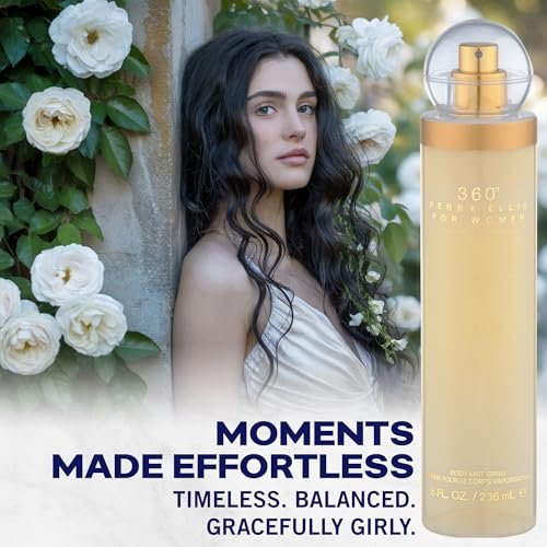 Perry Ellis 360° Body Spray for Women - Fruity Floral Body Mist, Long Lasting Fragrance, 8 fl oz - görsel 7